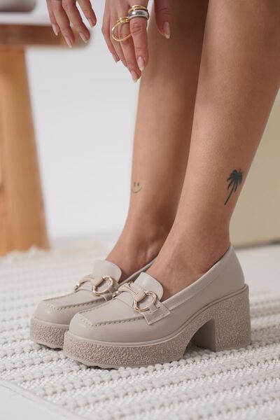 modaserdem Modasrdm Women's Buckle Casual Shoes