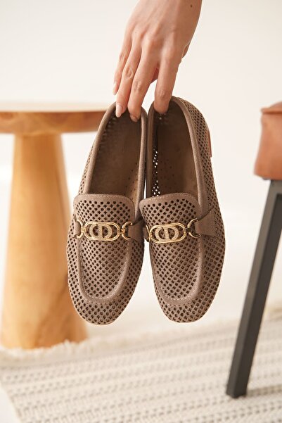 modaserdem Modasrdm Women's Suede Mink Casual Shoes