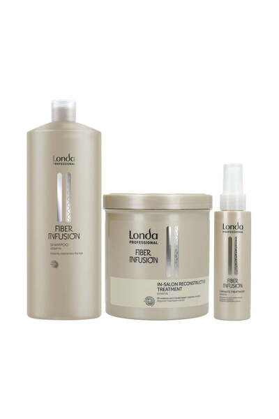 Londa Professional Package for damaged hair, Londa Professional, Fiber Infusion Shampoo 1000ml + Fiber Inf Treatment