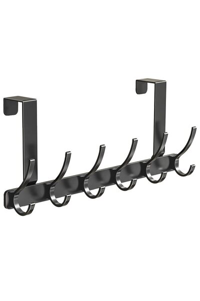 COATS Cârlig de haine de perete cu 6 cârlige metalice pentru dulap/dormitor/baie/bucătărie