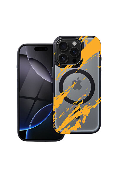 bestcase Carcasă MagSafe Shield pentru Apple iPhone 12 Pro, dungi aurii, husa...