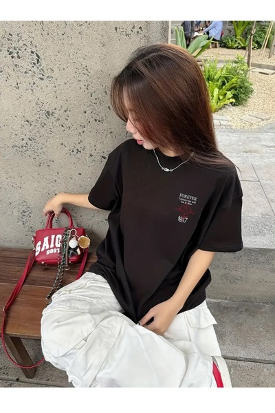 Touz Moda Унисекс тениска с принт в стил стрийтуеър