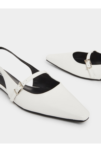 Raid By Styli Casta Slingback Buckle Flat Mules