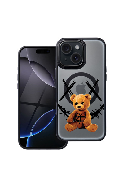 bestcase Husă MagSafe Shield pentru Apple iPhone 11, zâmbet de ursuleț de plu...