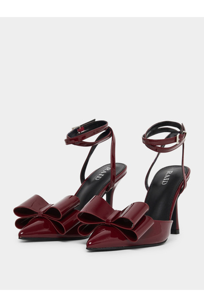 Raid By Styli Myrna Pointed Toe Shoes with Bow Detail