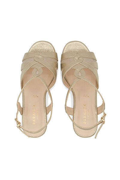 PARADOX LONDON platform sandals, gold