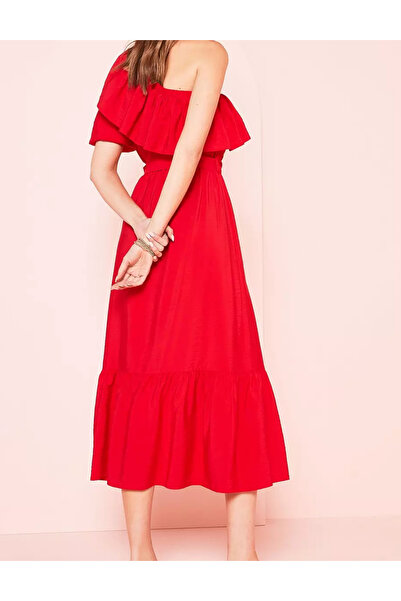 VERY V by Very midi dress, red