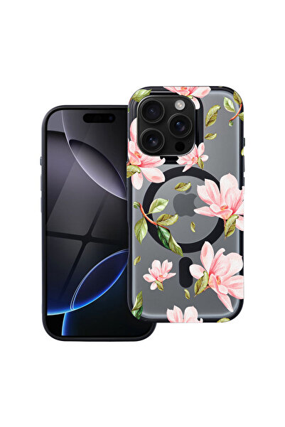 bestcase Калъф MagSafe Shield за Apple iPhone 12 Pro, колекция цветя, husa 20...