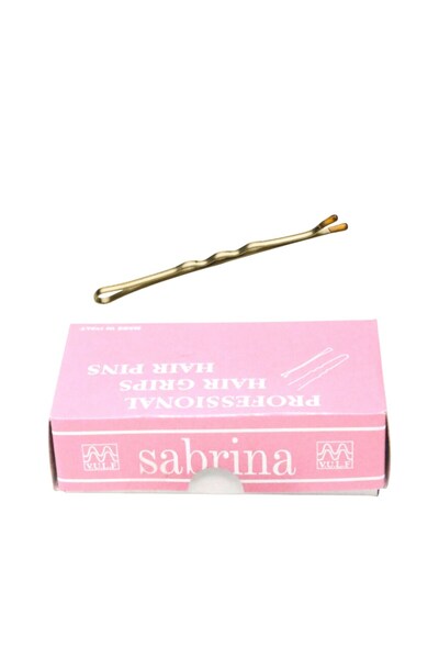 SABRINA Agrafe de par ondulate maro, cu bulb, Sabrina, 4,5 cm, 200gr
