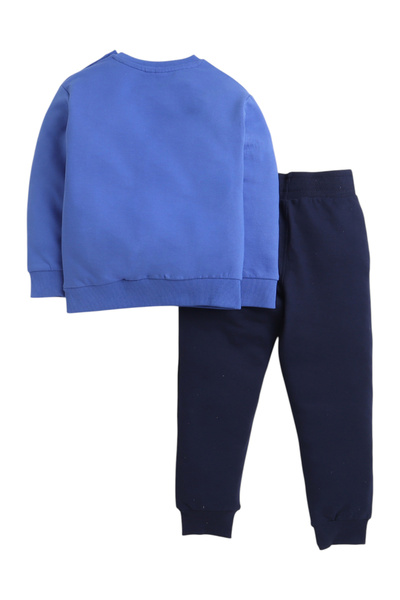 Victor and Jane By Styli Boys Cotton Sweatshirt and Joggers Set