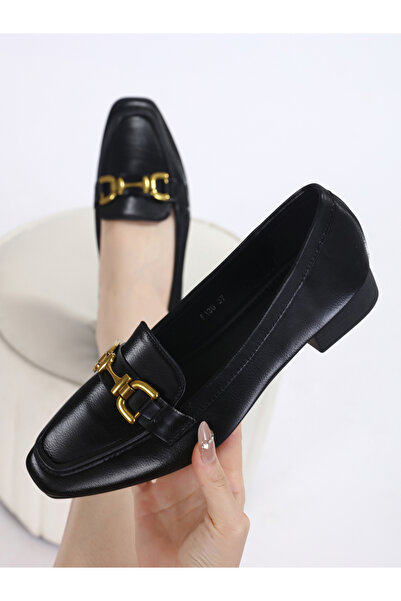 Sneak-a-Peek By Styli Plain Square Toe Bit Loafers