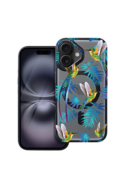 bestcase Carcasă MagSafe Shield pentru Apple iPhone 16, Wild Tropical, husa 1...