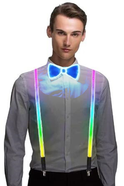 Other LED HARNESS and BOW TIE SET Glowing SET for NEW YEAR'S EVE PARTY WEDDIN...