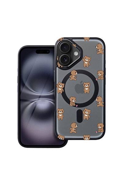 bestcase Husă MagSafe Shield pentru Apple iPhone 16, model Teddy Bear, husa 1...