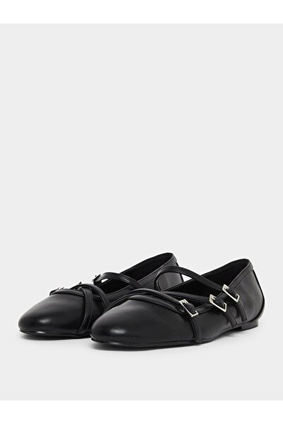 Raid By Styli Maisy Mary Jane Buckle Ballet Flats