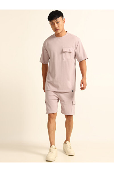 Bushirt By Styli Men Drop-Shoulder Oversized T-Shirt and Shorts Set