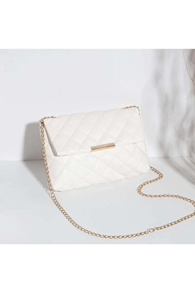 fara marca Τεράστια τσάντα κομψότητας σε λευκό χρώμα