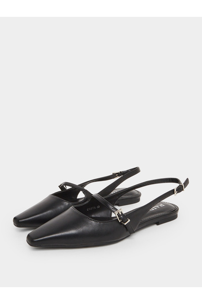 Raid By Styli Casta Slingback Buckle Flat Mules