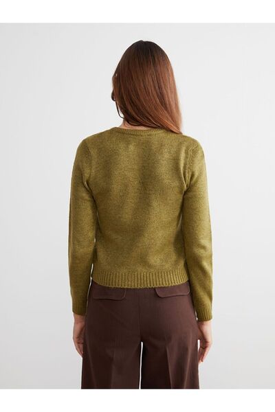 LC Waikiki Lcw Vision Crew Neck Women's Knitwear Cardigan