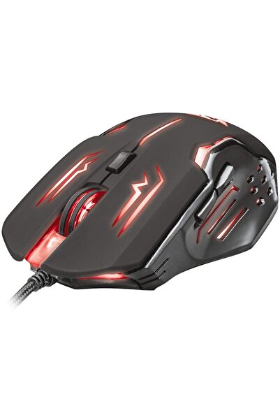 Trust GXT 108 Rava Gaming Mouse – 7-Color LED, 6 Buttons, Adjustable DPI, Braided Cable
