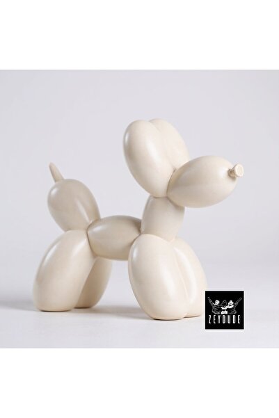 hediyeburda Balon Köpek Biblo Heykel Büyük (30x29 cm) Polyester