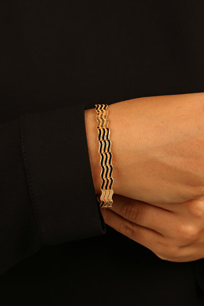 Çgk Çiğdem Gürel Kuyumculuk 3 Sıra Zikzaklı Ajda Altın Bilezik