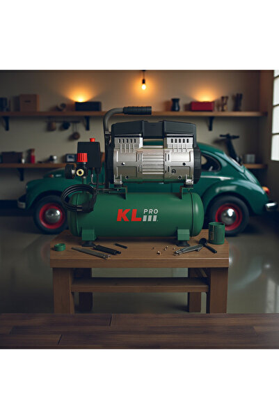 KLPRO KLK8SH 8 Bar 8 Litre 2Hp Sessiz ve Yağsız Hava Kompresörü