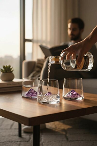 ROY KING DEKORATİF BARDAK MOR