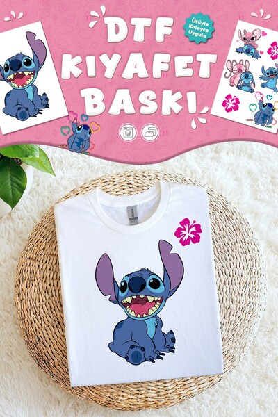 MSticker Kumaşa Baskı Yapılabilen Özel Tasarım Ütü Ile Yapışan Tekstil Dtf Ba...