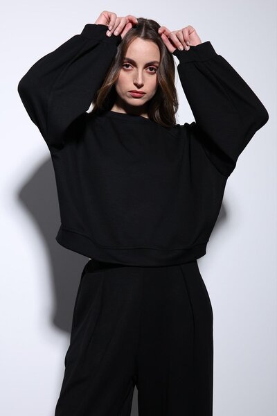 Antioch Black Wide Leg Relaxed Women's Suit