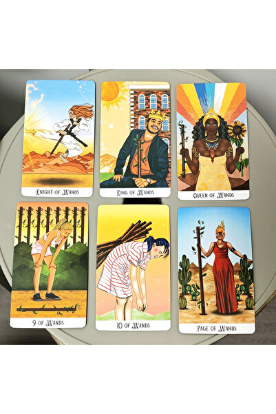 Choice Mystic Soul Tarot 78 Pcs Cards, 10.3*6cm Vibrant Colors Throughout The Deck, To Uplift The Energy...