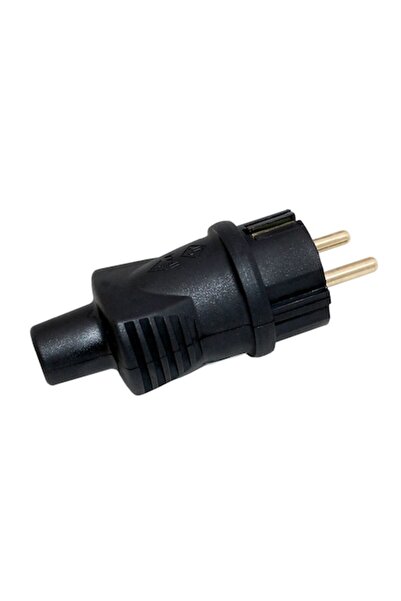 ATRA Stecher Monofazic Cauciucat, Atra, IP44, 16A, Negru