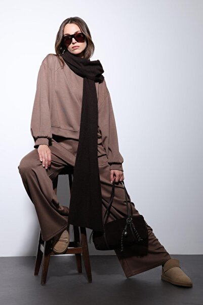 Antioch Beige Wide Leg Relaxed Women's Suit