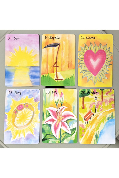 Choice مجموعة بطاقات لينورماند المائية من رانا سيستم، 9*6 سم، 42 بطاقة لينورماند