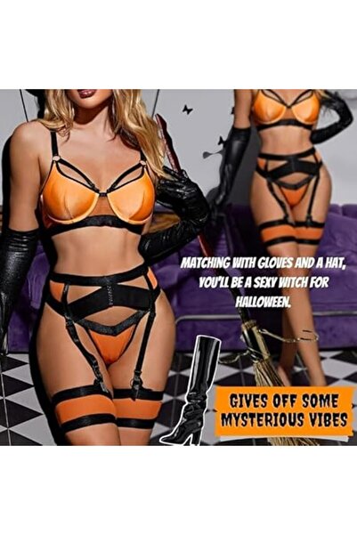 Margoun Women Lingerie Sets with Garter Belt 4 Pieces Lace Teddy Babydoll Bodysuit MG06