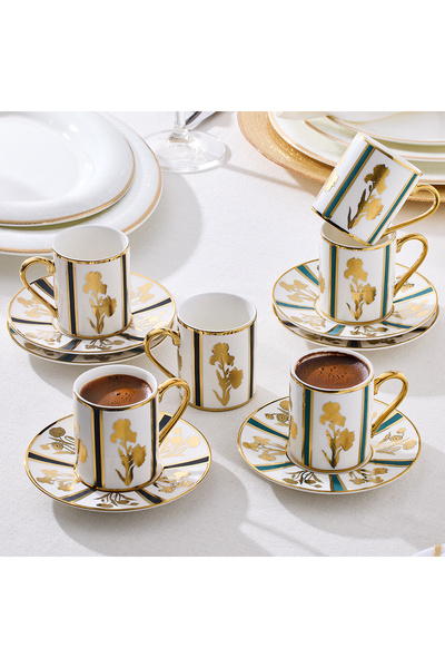 Aryıldız Cyra 12 Parça 6 Kişilik Kahve Fincan Takımı 90 ml