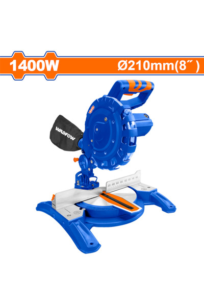WADFOW ferăstrău circular staționar, 1400W, 5000rpm, lamă 210mm x 25.4mm