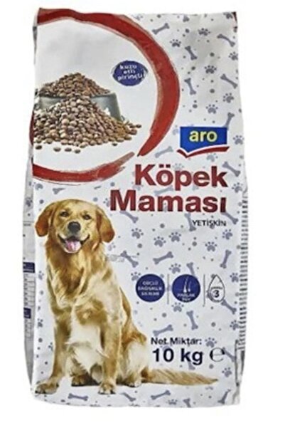 Aro Yetişkin 10 Kg Köpek Maması Kuzu Etli Pirinçli 10 x 1 kg paketler halinde