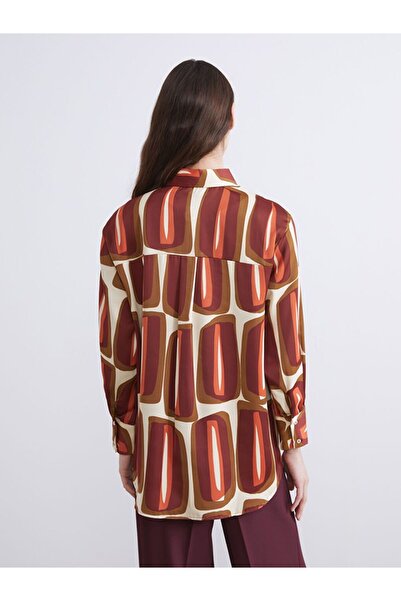 LC Waikiki Lcw Modest Pattern Satin Women's Shirt Tunic