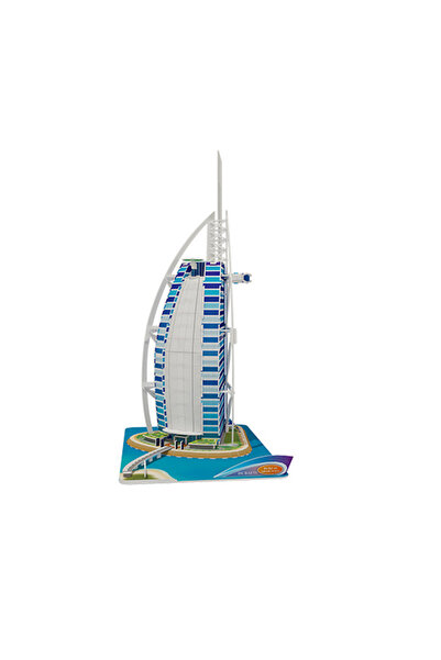 TSUMAB Burj Al Arab 3D Puzzle Model – World Famous Architecture Educational Building Set (Ages 3+)