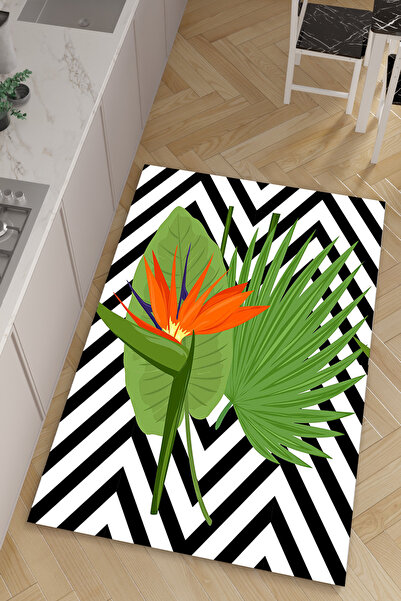 HalıOnline Dijital Baskılı Makinede Yıkanabilir Antialerjik Kaymaz Leke Tutma...