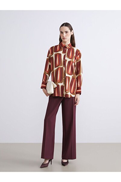 LC Waikiki Lcw Modest Pattern Satin Women's Shirt Tunic