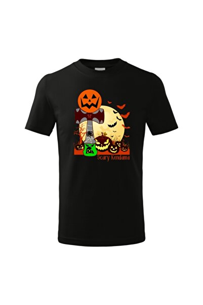 Funny Gift Tricou cu maneca scurta pentru copii Halloween Scary Kendama