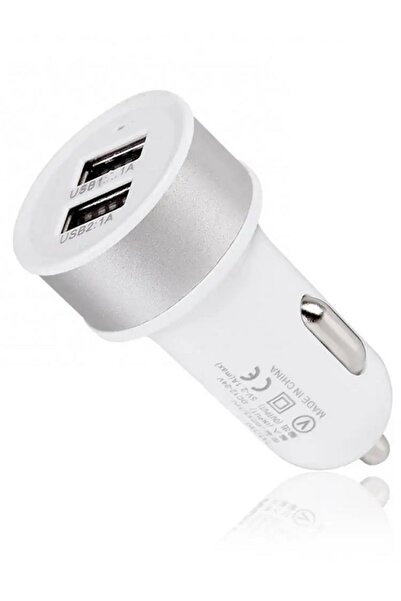 MOBİL GO Araç Içi Telefon Şarj Başlığı Çift Usb Girişli Oto Çakmaklık Hızlı Ş...