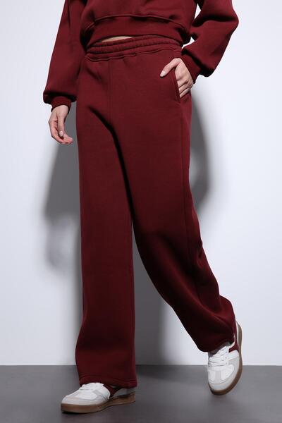 Antioch Bordo Basic Adjustable Leg Women's Sweatpants