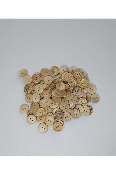 Tasarım أزرار خشبية من خشب الزيتون قطرها 1.8 سم 20 قطعة.