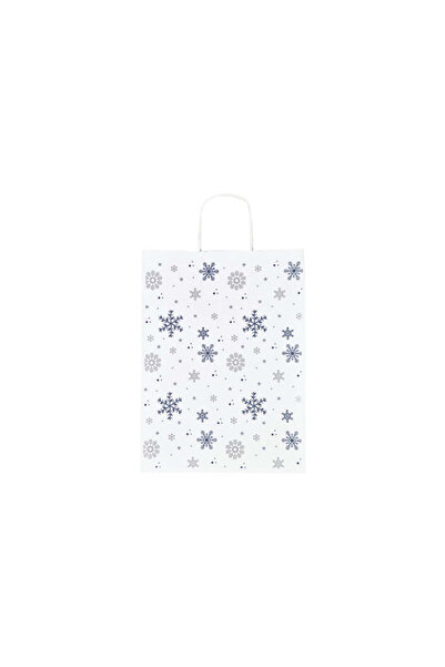 Papette Set of 10 Kraft Paper Bags with Pattern 10 Christmas 24 x 31(H) x 10cm