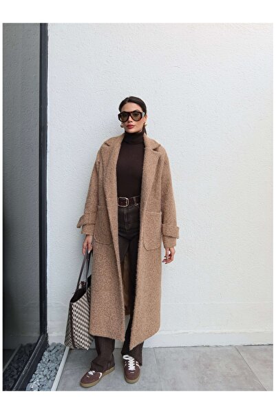 ESRAHELVACI Παλτό με ανοιχτή τσέπη με κουμπιά