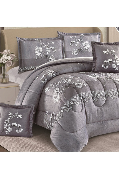 smart home Double-sided winter Comforter (velvet side & fur side) Filled bedspread, 4piece duvet set, 230x170cm