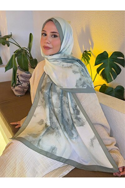 Mira İpek Desenli Pamuk Soft Şal İlham Serisi Degrade Şal